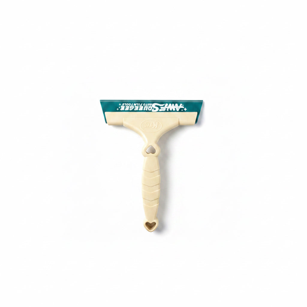 Beige Handled 6" Squeege Green Blade – Auto Window Tint / Vinyl Wrap Tool