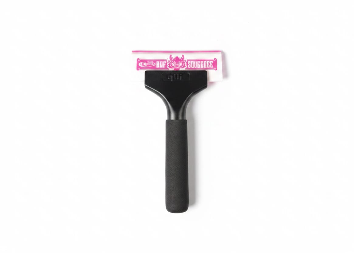 Qili AUF Squeegee Tool - Premium Window Tinting 5" Doble Sideed Squeegee with Long Soft Grip Handle