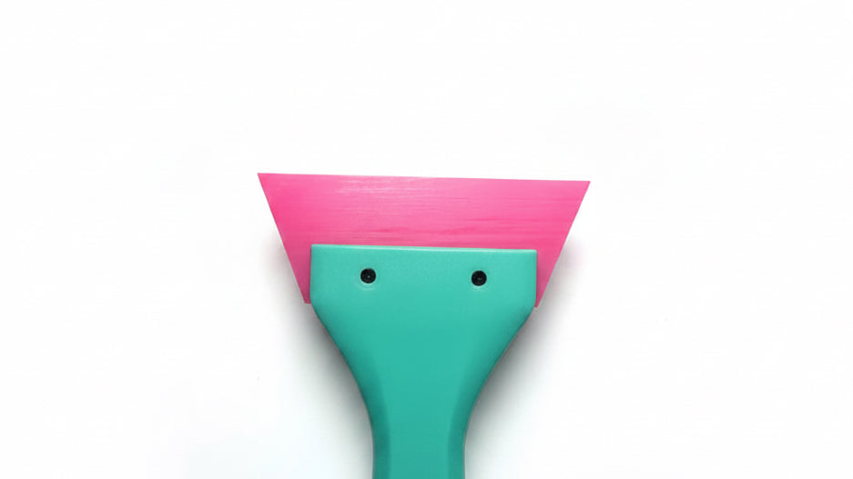 Gili Professional Small Long Easy Reach Squeegee Tool (Pink/Green)