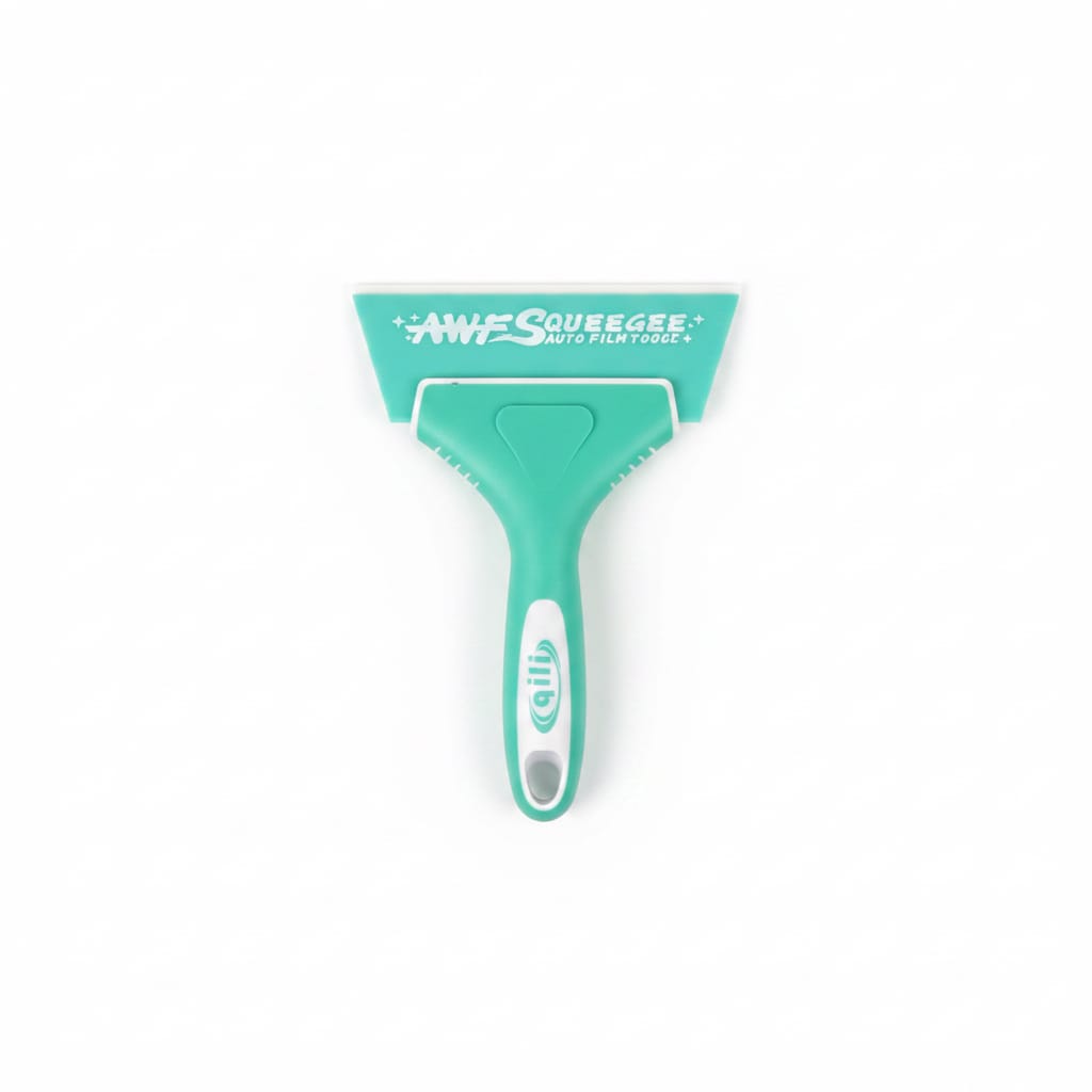 AWE 5" Squeegee Pro - Qili Premium Plastic Window Tint & Vinyl Wrap Squeegee Tool short handle