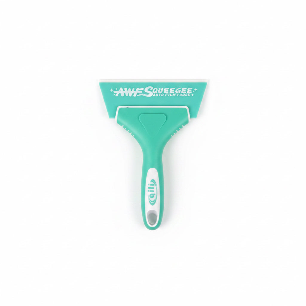 AWE 5" Squeegee Pro - Qili Premium Plastic Window Tint & Vinyl Wrap Squeegee Tool short handle