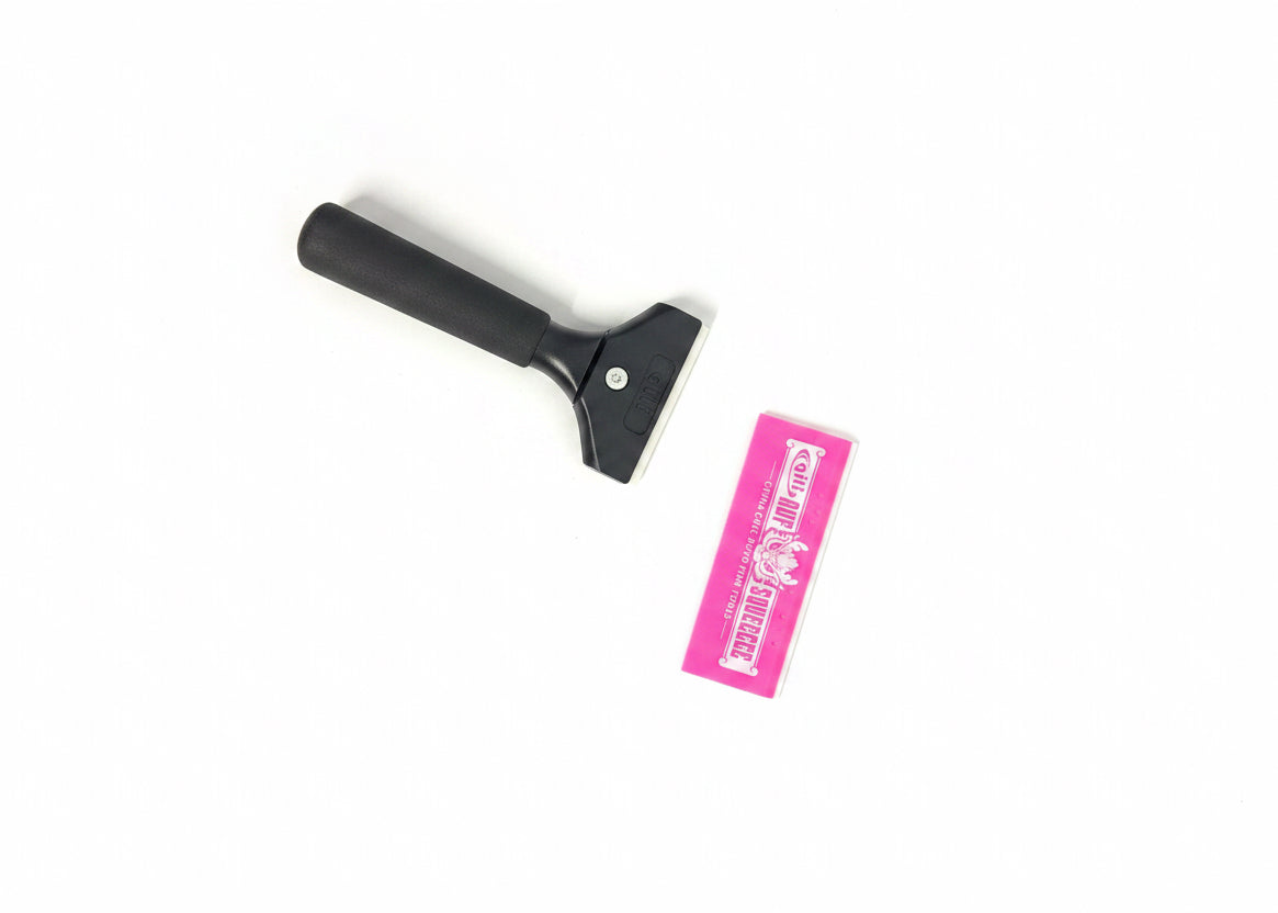 Qili AUF Squeegee Tool - Premium Window Tinting 5" Doble Sideed Squeegee with Long Soft Grip Handle